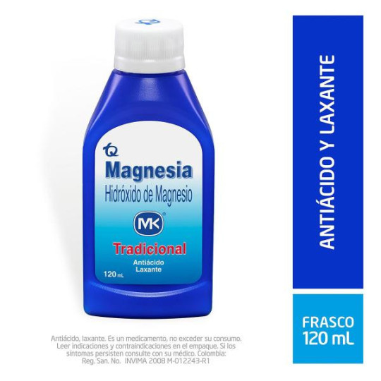 LECHE DE MAGNESIA 120 ML MK HIDROXIDO DE MAGNESIO LECHE DE MAGNESIA 120 ML MK HIDROXIDO DE MAGNESIO