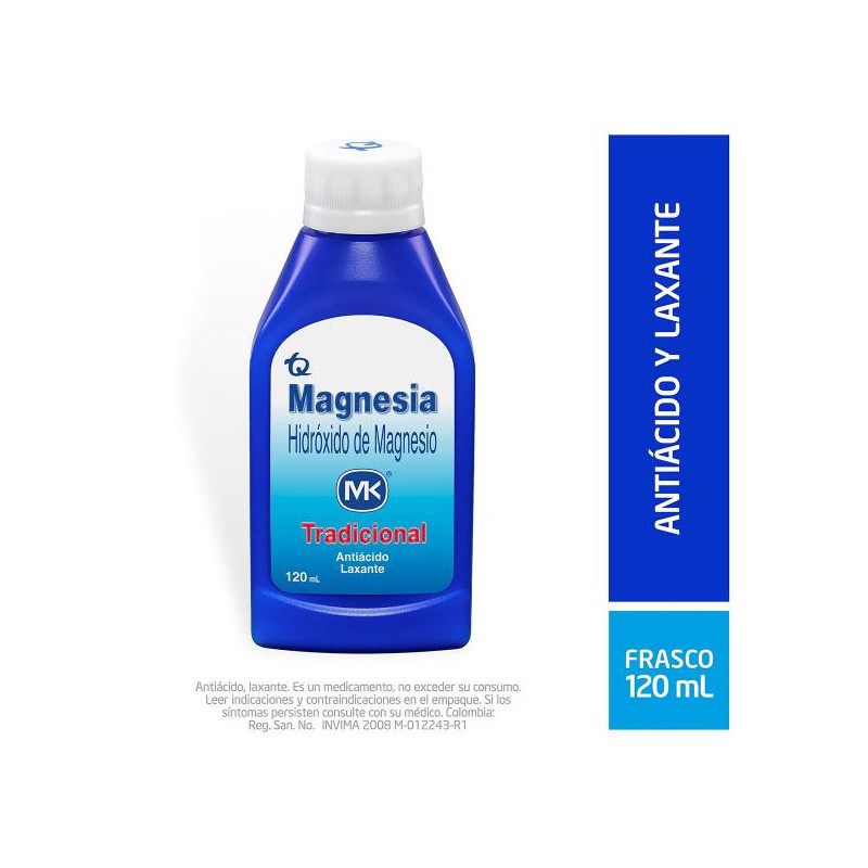 LECHE DE MAGNESIA 120 ML MK HIDROXIDO DE MAGNESIO LECHE DE MAGNESIA 120 ML MK HIDROXIDO DE MAGNESIO