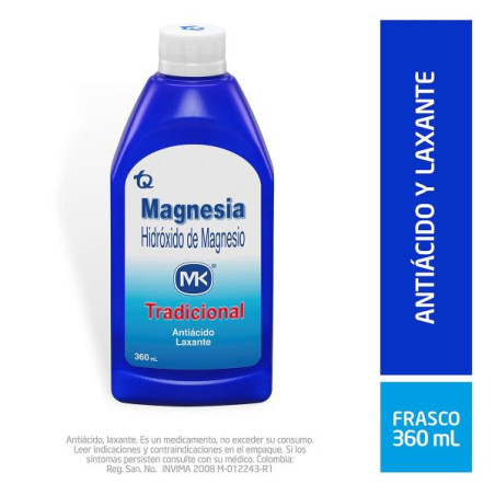LECHE DE MAGNESIA 360 ML MK HIDROXIDO DE MAGNESIO