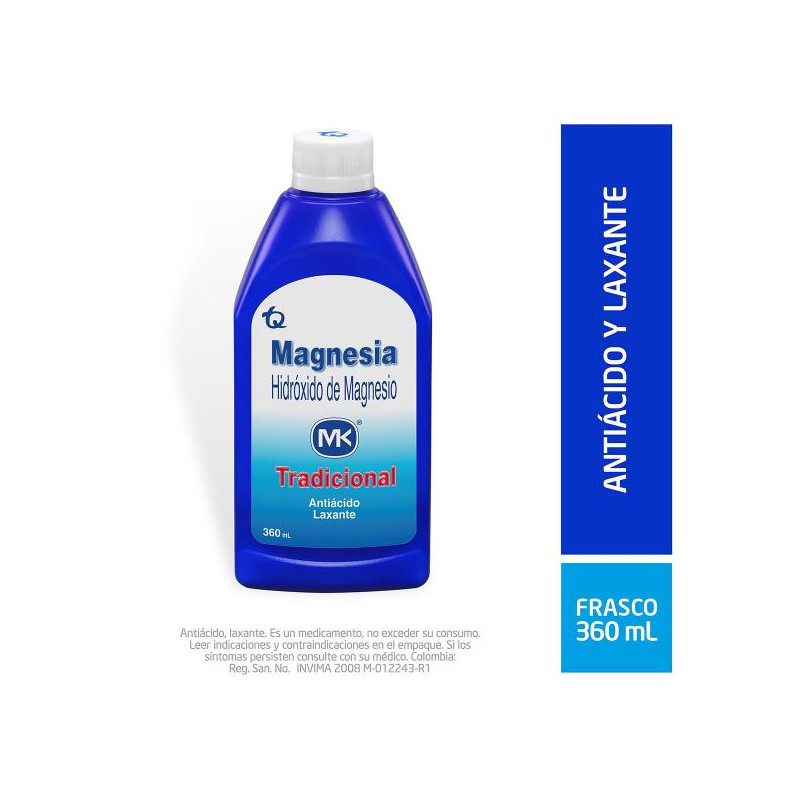 LECHE DE MAGNESIA 360 ML MK HIDROXIDO DE MAGNESIO LECHE DE MAGNESIA 360 ML MK HIDROXIDO DE MAGNESIO