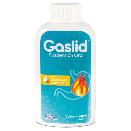 GASLID CALENDULA SUSP.ORAL 360 ML ICOM (PUMCV) ANTIACIDO