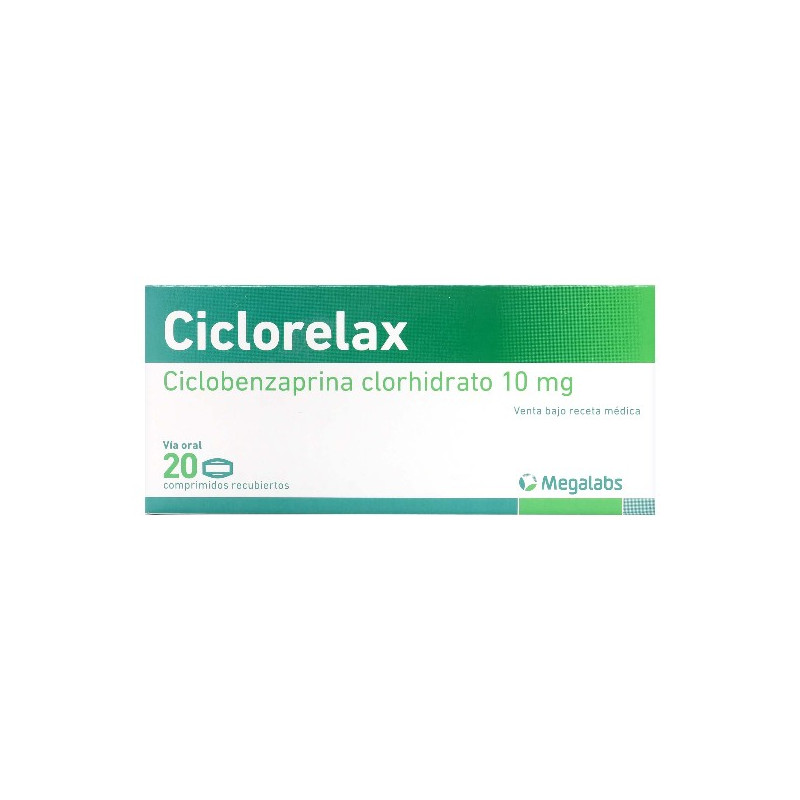 CICLORELAX 10 MG 20 COMPRIMIDOS (DA) CICLOBENZAPRINA
