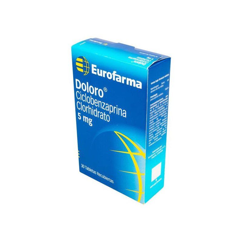 DOLORO 5 MG 30 TABLETAS CICLOBENZAPRINA