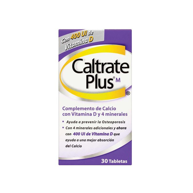 CALTRATE PLUS 400UI 30 TBS CARBONATO DE CALCIO