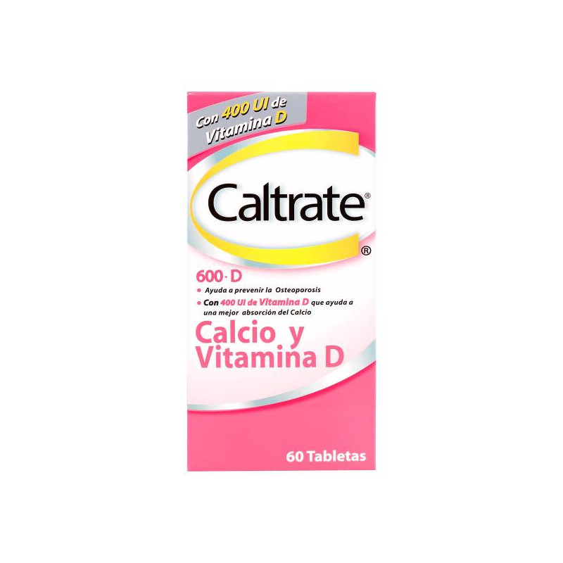 CALTRATE D 600 MG 400UI 60 TBS CARBONATO DE CALCIO