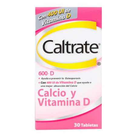 CALTRATE D 600 MG 400UI 30 TBS CARBONATO DE CALCIO