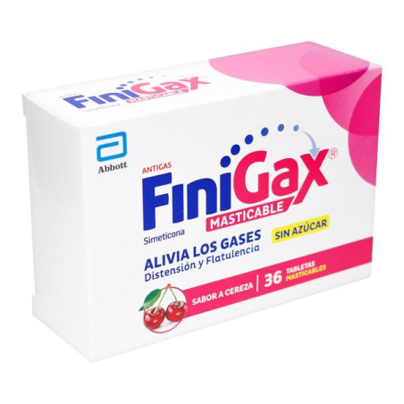 FINIGAX MASTICABLE CEREZA 36 TABLETAS 