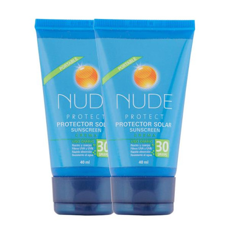 2 PROTECTOR NUDE SPF30 PORTABLE 40ML P.E PROTECTORES