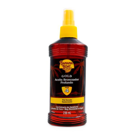BRONC.BANANA BOAT ACEITE GOLD SPF4 236 M BRONCEA