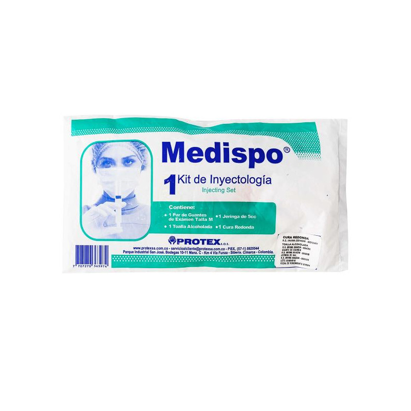 KIT DE INYECTOLOGIA MEDISPO (PUMCV) GUANTES DE CIRUGIA