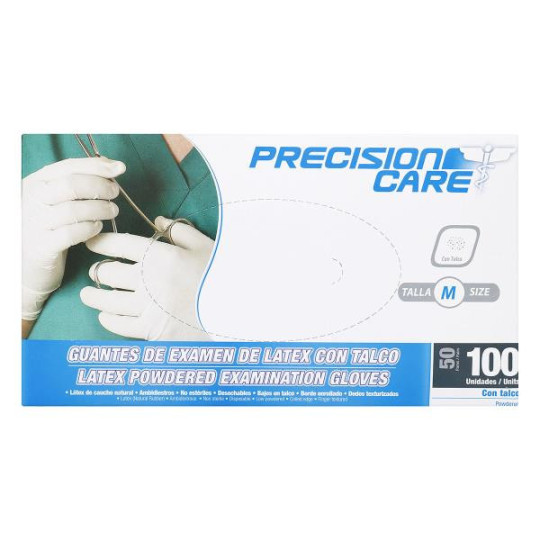 GUANTE DES.PRECISION LATEX 100 UDS M GUANTES DE CIRUGIA GUANTE DES.PRECISION LATEX 100 UDS M GUANTES DE CIRUGIA