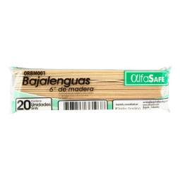 BAJALENGUAS ALFA SAFE 20 UDS BAJALENGUAS