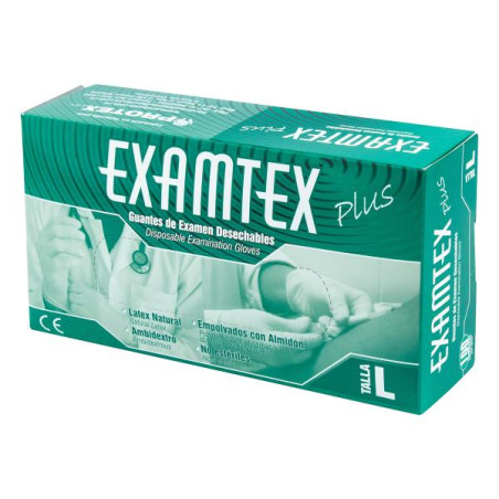 GUANTE EXAMTEX PROTEX 100 UDS T.L GUANTES DE CIRUGIA