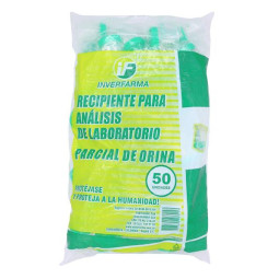 FRASCO RECOLECTOR ORINA INVERF.50 UDS EXAMEN
