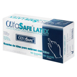 GUANTE EXAMEN ALFA LATEX 100 UDS M GUANTES EXAMEN