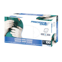 GUANTE DESECH.PRECISION LATEX 100 UDS L GUANTES DE CIRUGIA