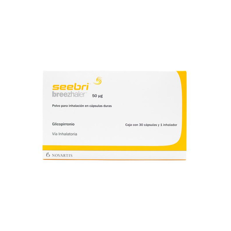 SEEBRI BREEZHALER 50 MG 30 CAPSULAS (A) GLICOPIRRONIO