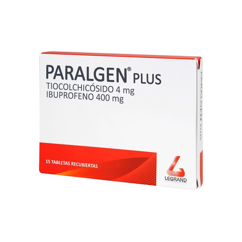 PARALGEN PLUS 15 TABLETAS TIOCOLCHICOSIDO