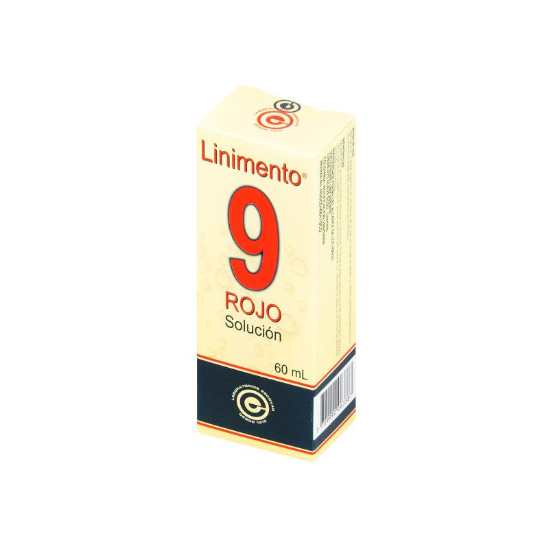 LINIMENTO 9 ROJO 60 ML MENTOL ALCANFOR SALICI.METILO