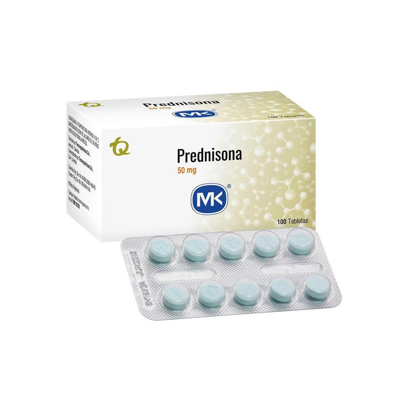 PREDNISONA 50 MG 100 TBS MK (A) PREDNISOLONA