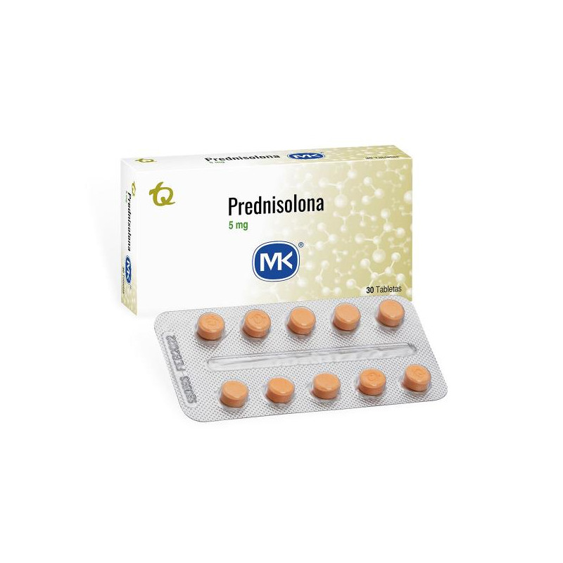 PREDNISOLONA 5 MG 30 TABLETAS MK PREDNISOLONA 