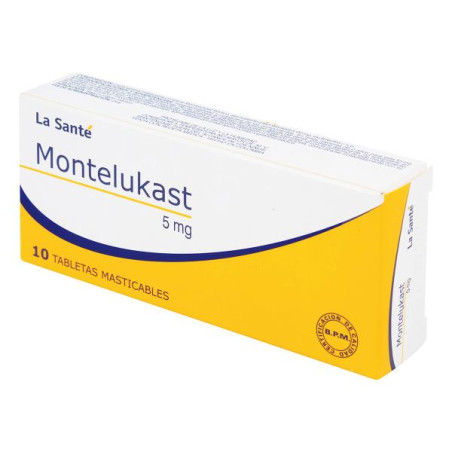 MONTELUKAST 5 MG 10 TABLETAS LS MONTELUKAST