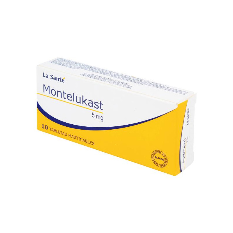 MONTELUKAST 5 MG 10 TABLETAS LS MONTELUKAST