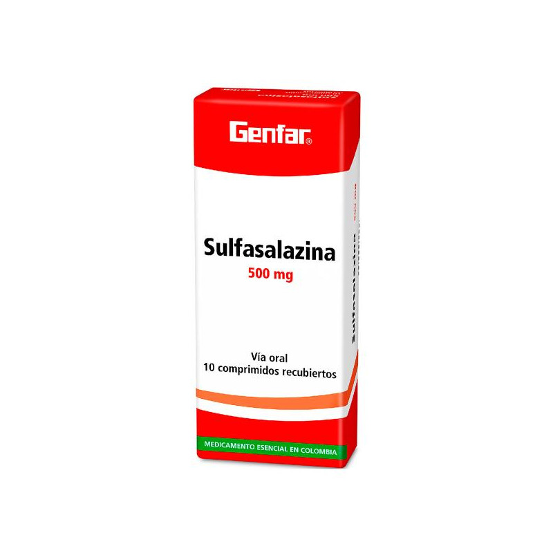 SULFASALAZINA 500 MG 10 TABLETAS W SULFASALAZINA