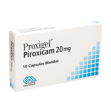 PROXIGEL 20 MG 10 CAPSULAS PIROXICAM