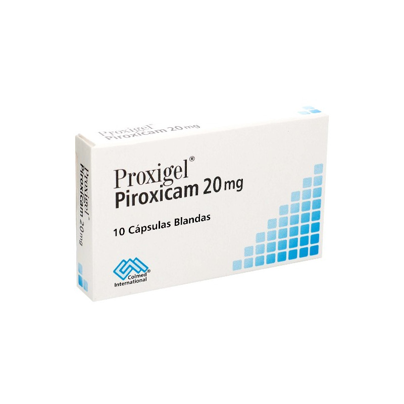 PROXIGEL 20 MG 10 CAPSULAS PIROXICAM PROXIGEL 20 MG 10 CAPSULAS PIROXICAM