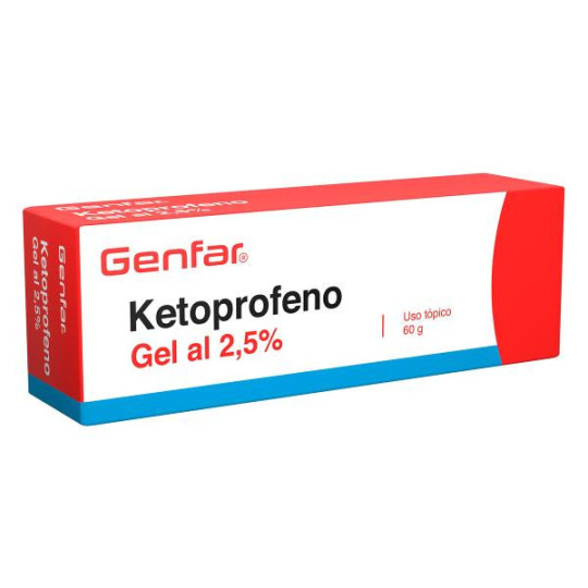 KETOPROFENO GEL 2.5% 60 GR GF KETOPROFENO