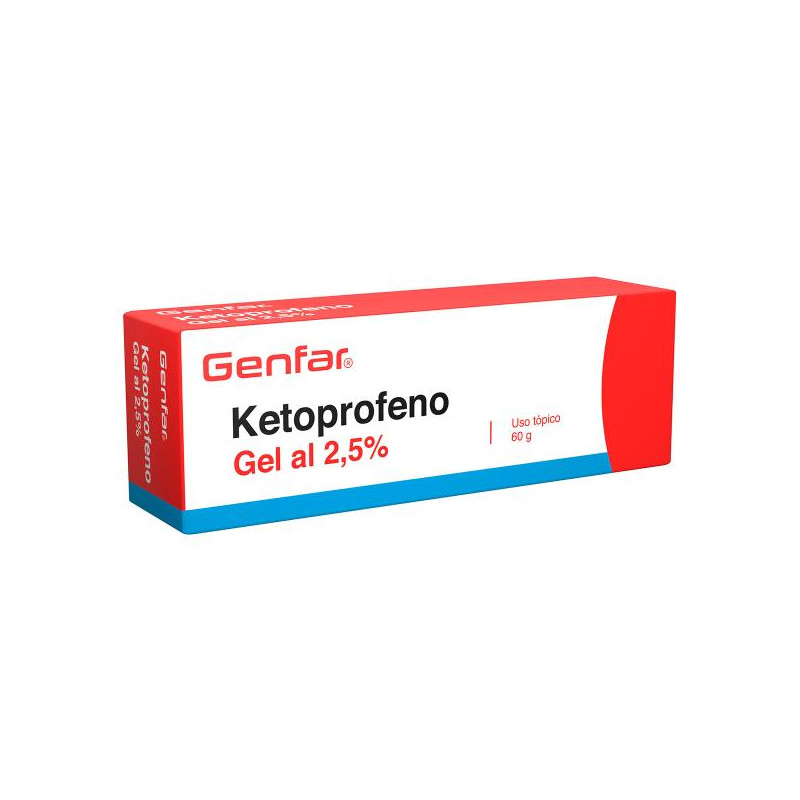 KETOPROFENO GEL 2.5% 60 GR GF KETOPROFENO