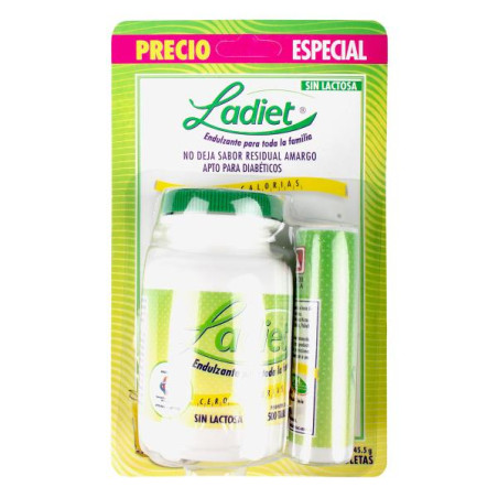 LADIET 500 TBS DISP.150 TBS P.E L A EDULCOLORANTES