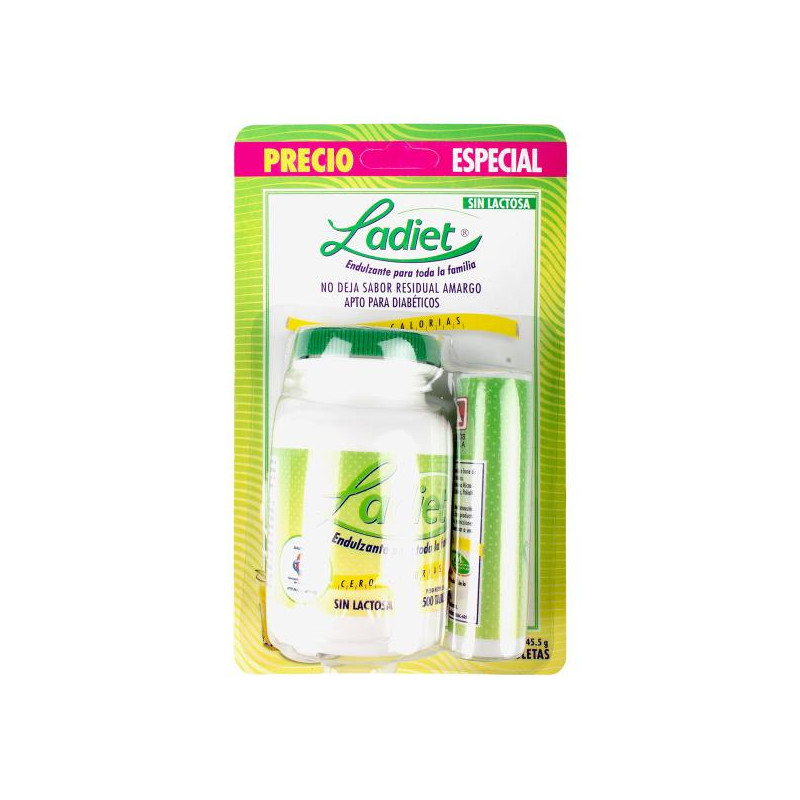 LADIET 500 TBS DISP.150 TBS P.E L A EDULCOLORANTES