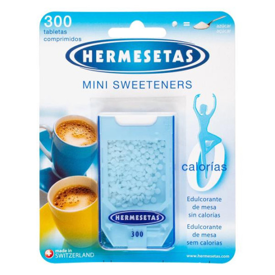 HERMESETAS MINI SWEETENERS X 300 COMP EDULCOLORANTES
