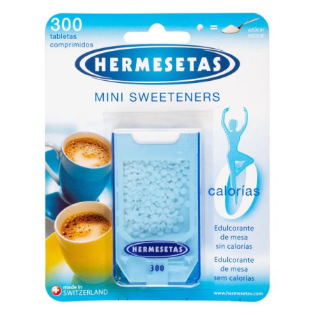 HERMESETAS MINI SWEETENERS X 300 COMP EDULCOLORANTES