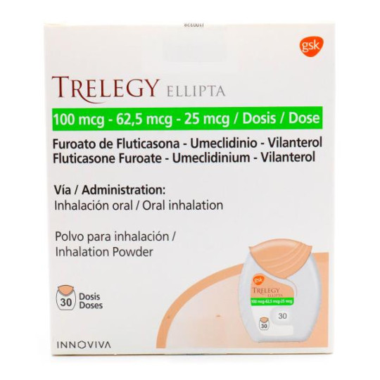 TRELEGY ELLI.100MCG/62.5MCG/25MCG 30DOS. 