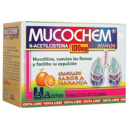 MUCOCHEM 100 MG NINOS 30 SOBRES ACETILCISTEINA
