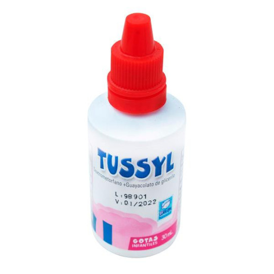 TUSSYL GOTAS FRAMBUESA 30 ML DEXTROMETORFAN-GUAYACOLATO TUSSYL GOTAS FRAMBUESA 30 ML DEXTROMETORFAN-GUAYACOLATO
