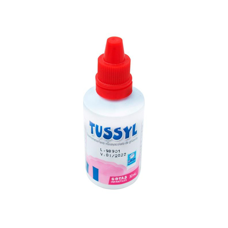 TUSSYL GOTAS FRAMBUESA 30 ML DEXTROMETORFAN-GUAYACOLATO TUSSYL GOTAS FRAMBUESA 30 ML DEXTROMETORFAN-GUAYACOLATO