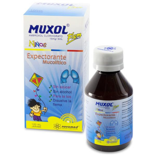 MUXOL FLEM NINOS JARABE 120 ML AMBROXOL MUXOL FLEM NINOS JARABE 120 ML AMBROXOL