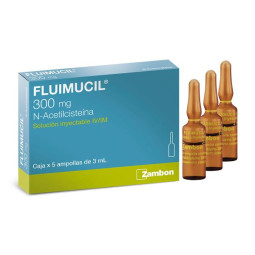 FLUIMUCIL 3 ML 5 AMPOLLAS I.V. E INHALA ACETILCISTEINA