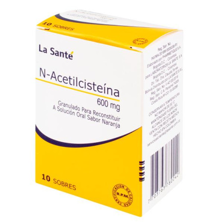 N-ACETILCISTEINA 600 MG 10 SBS LS ACETILCISTEINA