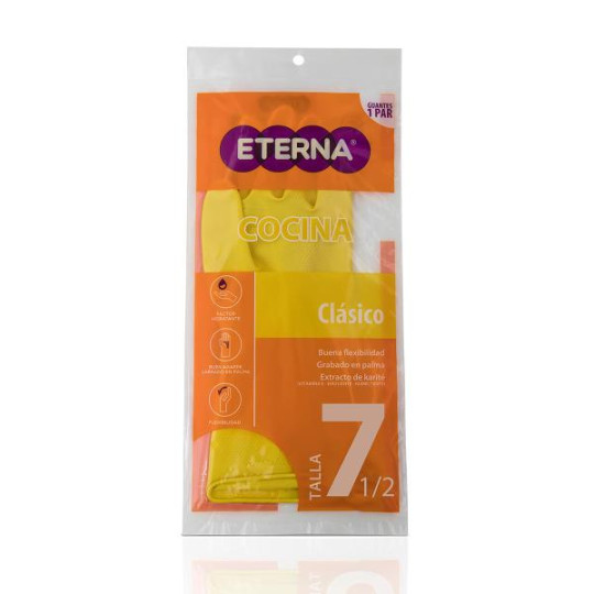 GUANTE USO DOMESTICO ETERNA 7 1/2 GUANTES