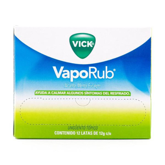VICK VAPORUB 12 GR 12 UDS SALICILATO DE METILO-MENTOL-ALCANFOR