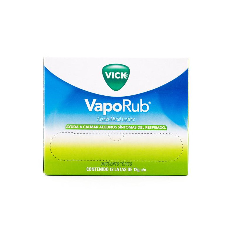 VICK VAPORUB 12 GR 12 UDS SALICILATO DE METILO-MENTOL-ALCANFOR
