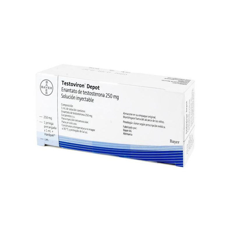 TESTOVIRON DEPOT 250 MG 1 AMP 1ML TESTOSTERONA
