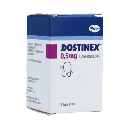 DOSTINEX 0.5 MG 8 TABLETAS (A)(DA) CABERGOLINA