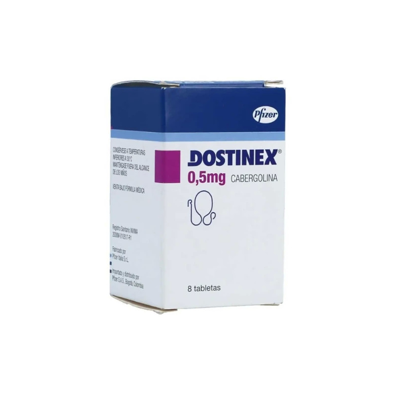 DOSTINEX 0.5 MG 8 TABLETAS (A)(DA) CABERGOLINA
