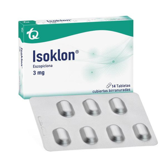 ISOKLON 3 MG 14 TABLETAS (DA) ESZOPICLONA
